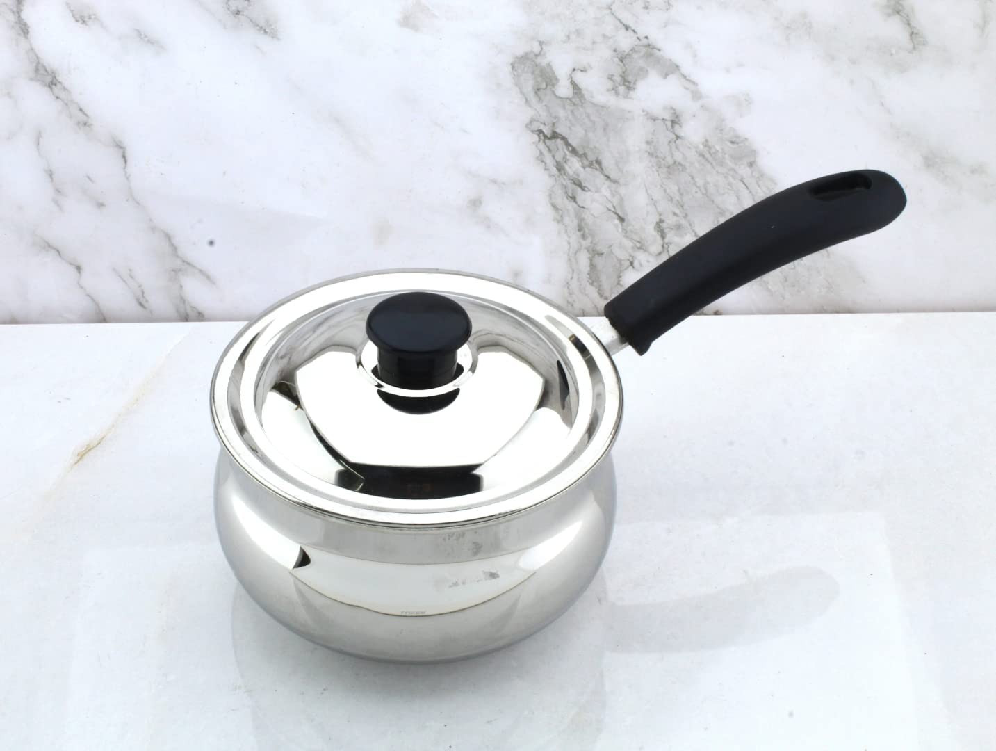 Milk Pan | Sauce Pan with Lid 1.25 Litres ( Stainless Steel )