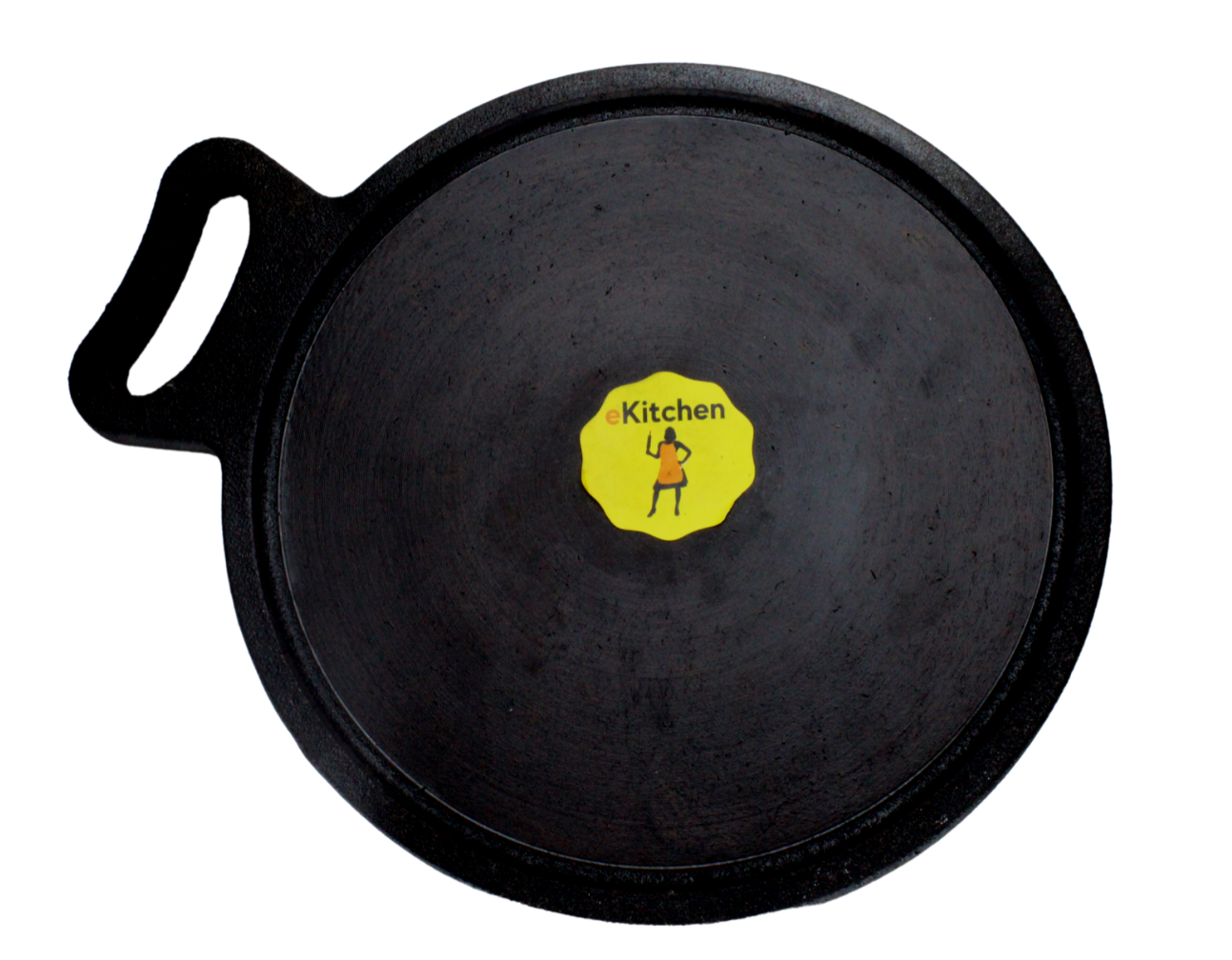 eKitchen Pre-Seasoned Cast Iron Dosa Tawa - 10 inches