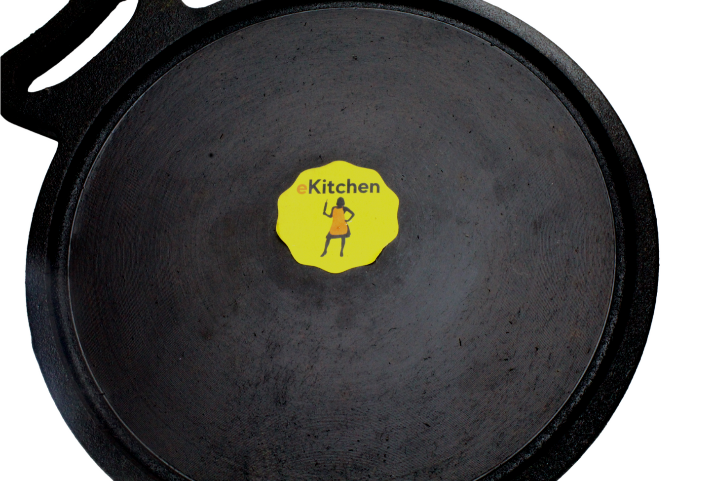 eKitchen Pre-Seasoned Cast Iron Dosa Tawa - 10 inches