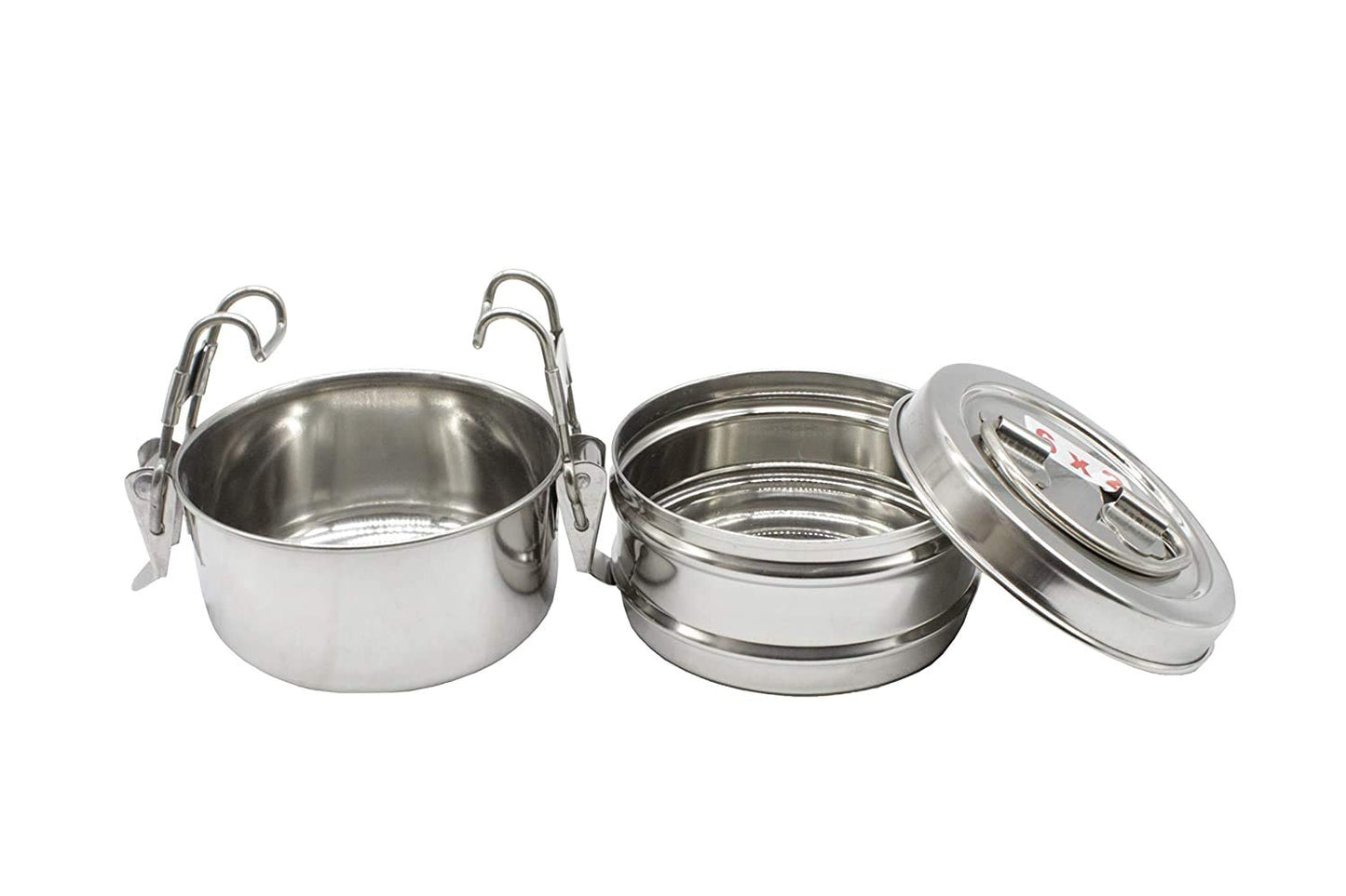 Stainless Steel Lunch Box | Tiffin Box 2 Tier (Size: 6x2)