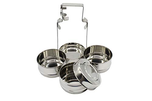 Stainless Steel 3 Tier Lunch Carrier | Tiffin Box - Tall