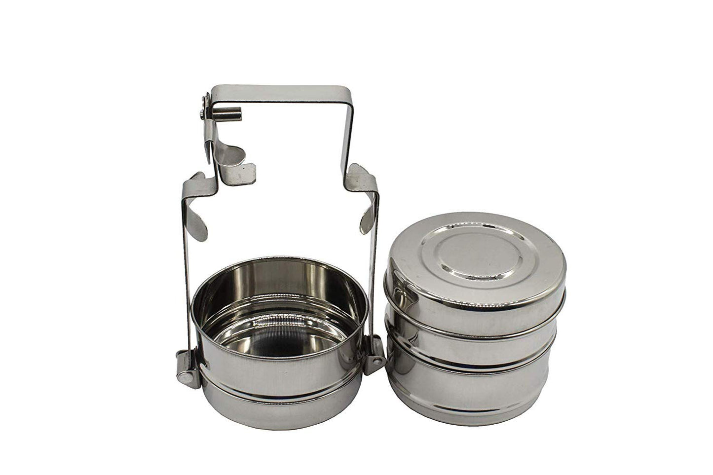 Stainless Steel 3 Tier Lunch Carrier | Tiffin Box - Wide