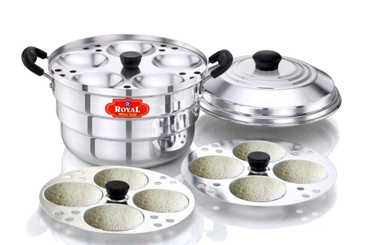 Aluminium 3 Plates Idli Cooker | Steamer - 13 Idlies