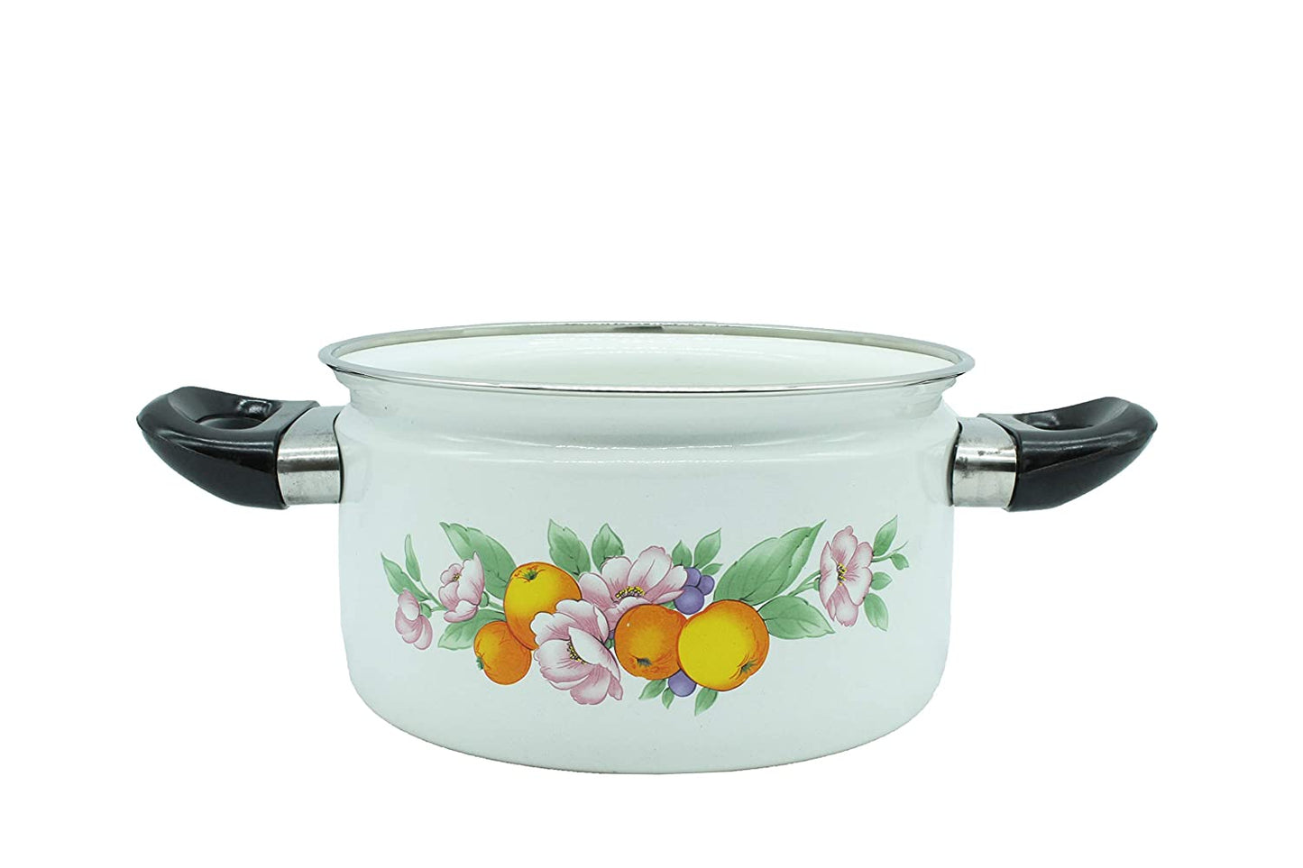 Carbon Steel Enamel Pot 2500ml (White)