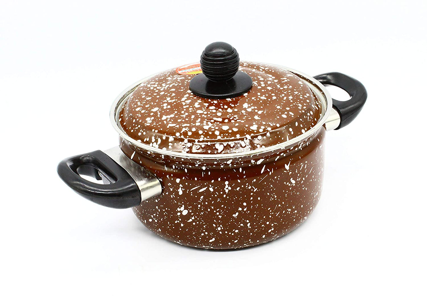 Cook and Serve Carbon Steel Enamel Pot (Brown)