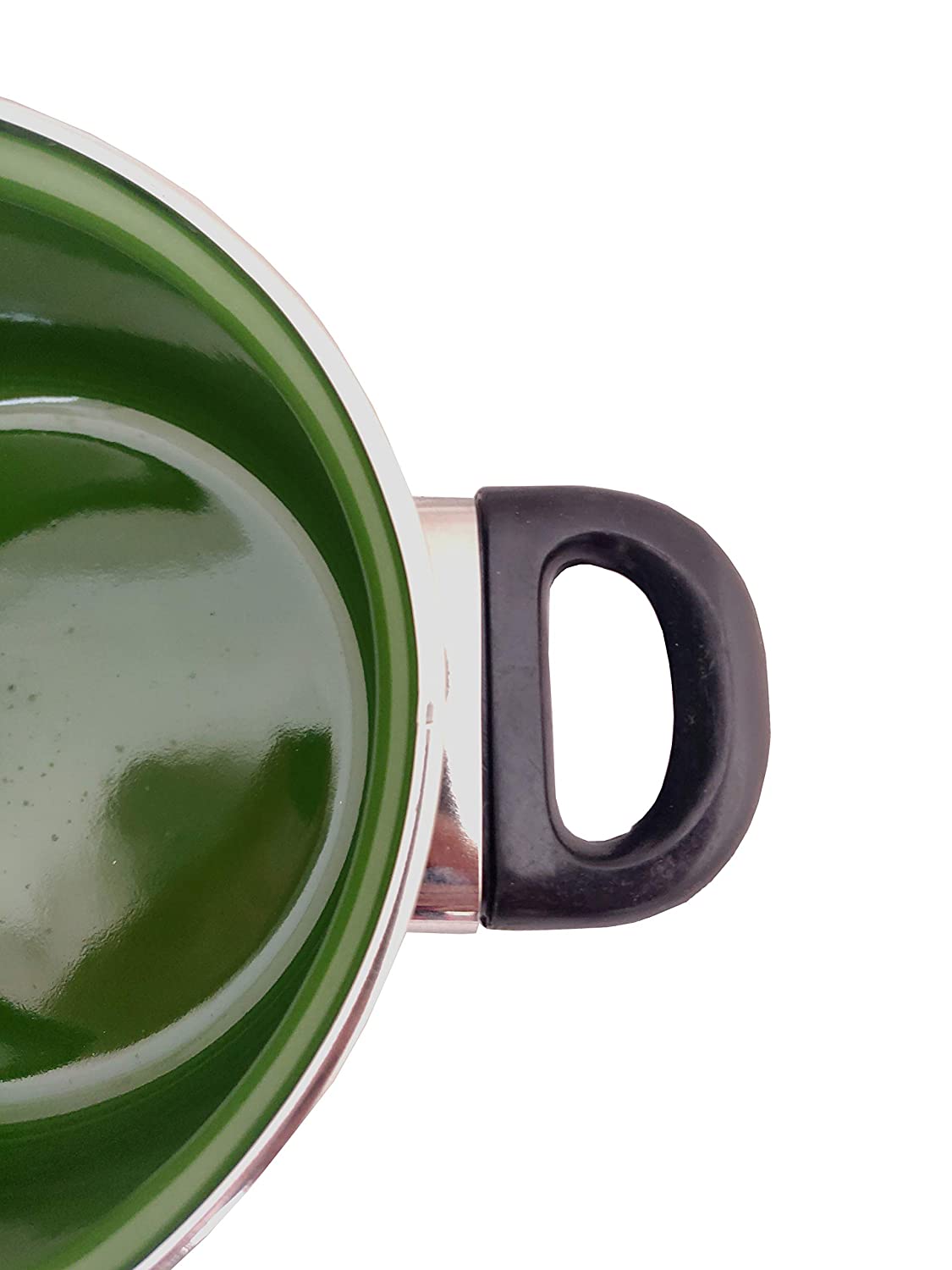 Cook and Serving Carbon Steel Enamel Pot 2500ml (Green)