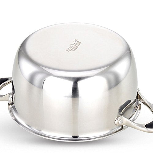Evasilva Triply Casserole | Cook & Serve Dish With Lid 22cm | 3.25 Litres