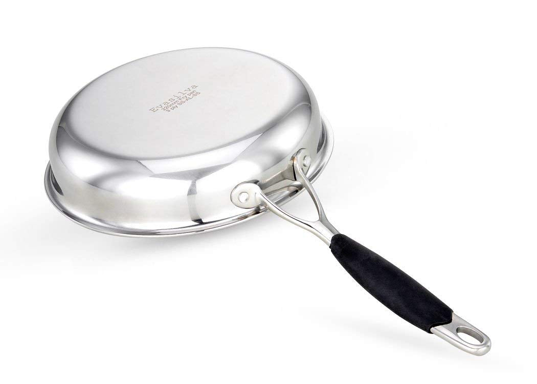 Evasilva Triply Skillet | Fry Pan 24 cm | 9.5 inch