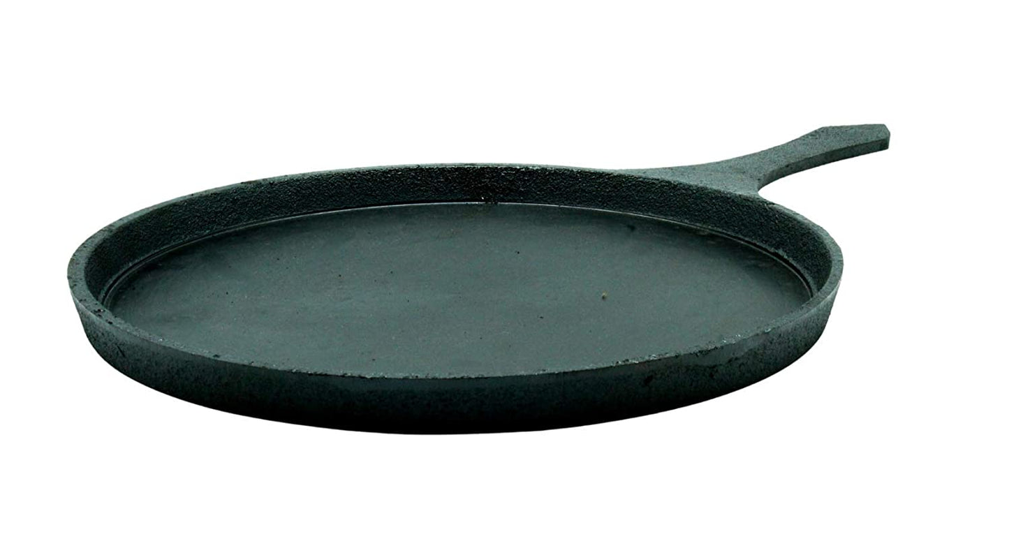 Fe+ Grand Pre-Seasoned Cast Iron Tawa 30 cm Long Handle