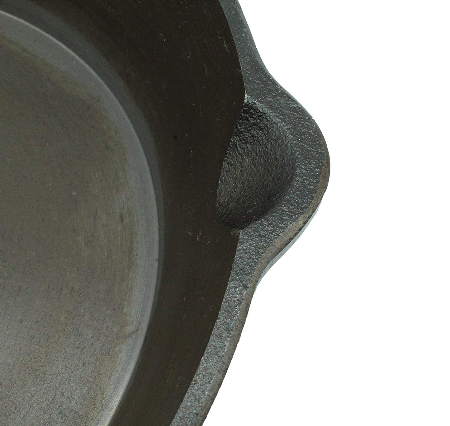 Fe+ Pre-Seasoned Cast Iron Induction Compatible Deep Skillet Fry Pan (26 cm | 10 Inch)
