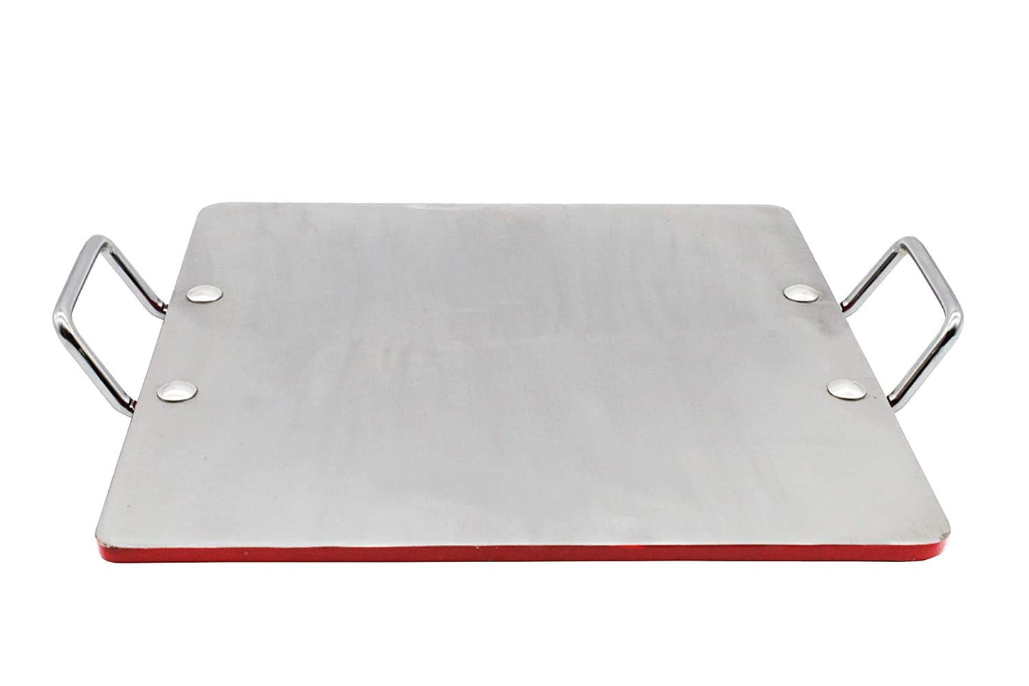 Fe+ Pre-Seasoned Mild Carbon Steel | Iron Square Pathri Tawa 31cm (Thickness-8mm)