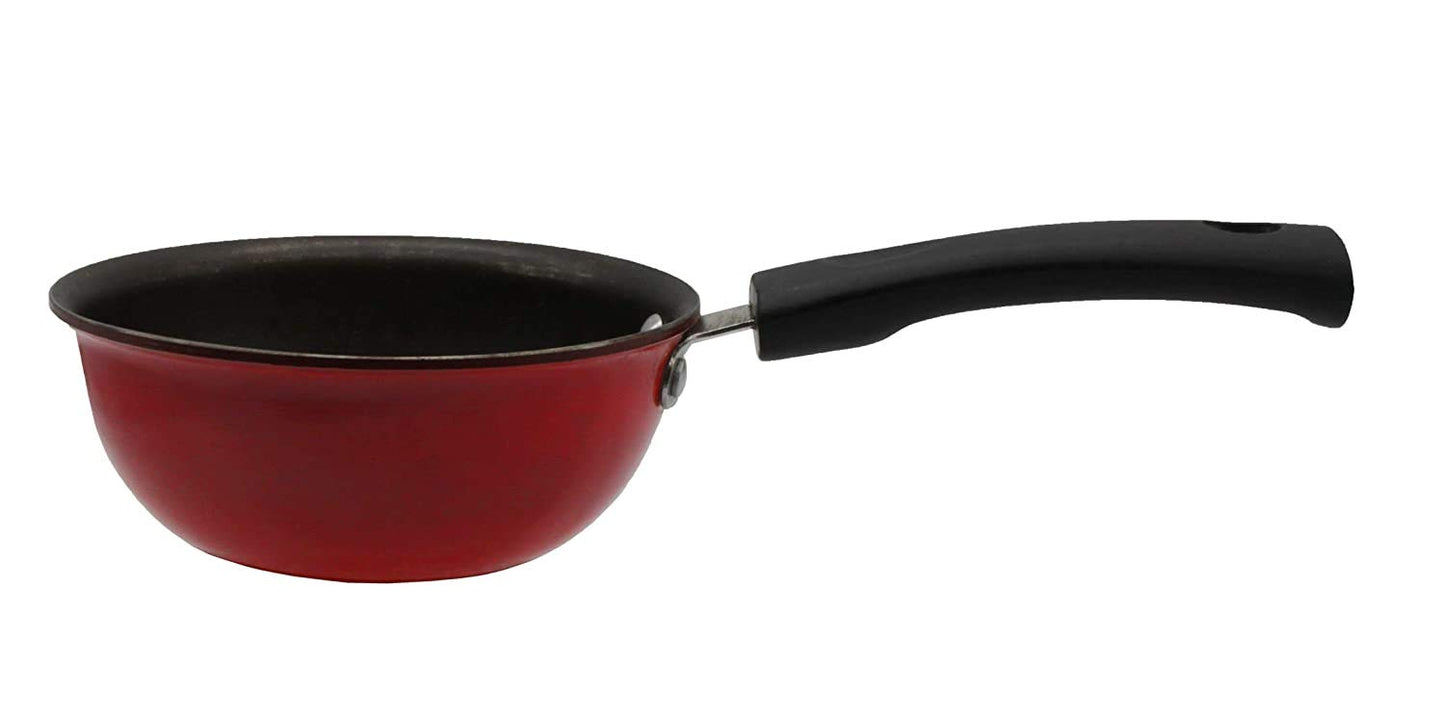 Fe+ Pre-Seasoned Mild Carbon Steel | Iron Tadka Pan 12cm