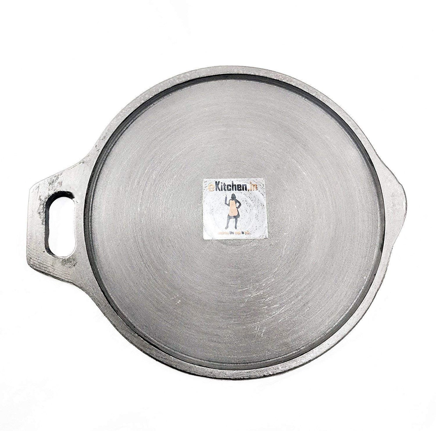 Pre-Seasoned Cast Iron Flat Tawa | Dosa Kal-10 inch | 26cm (Medium) (Induction Compatible)