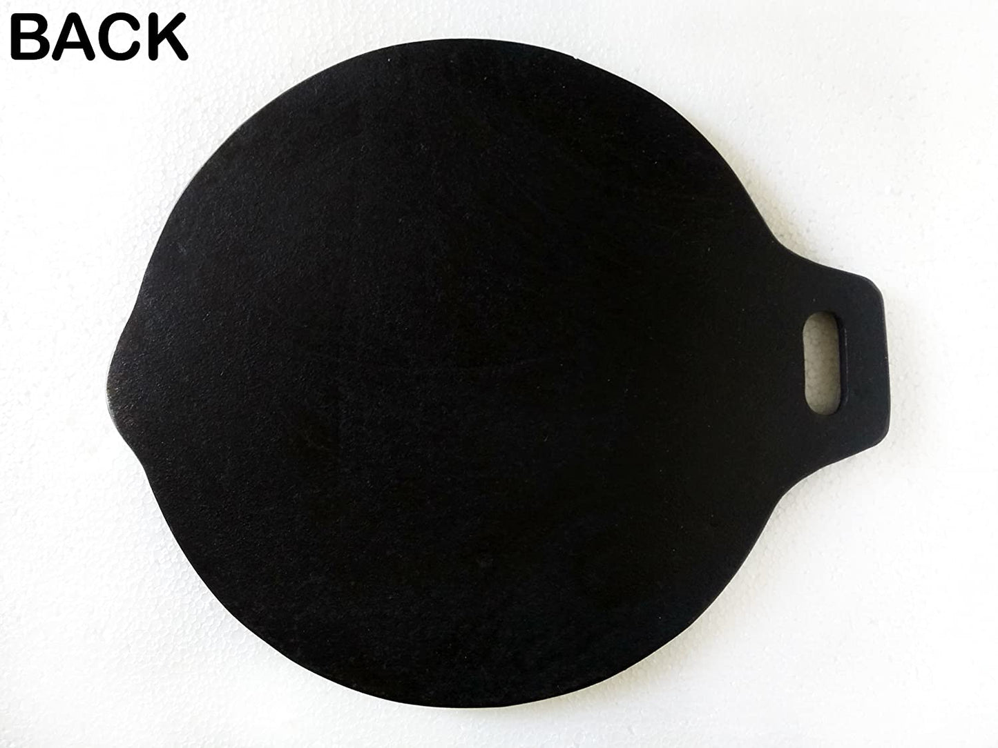Fully Seasoned Cast Iron Flat Tawa | Dosa Kal 9.5 inch | 24 cm | Corner Thickness-7 mm | Centre Thickness-6 mm (Small) (Induction Compatible)