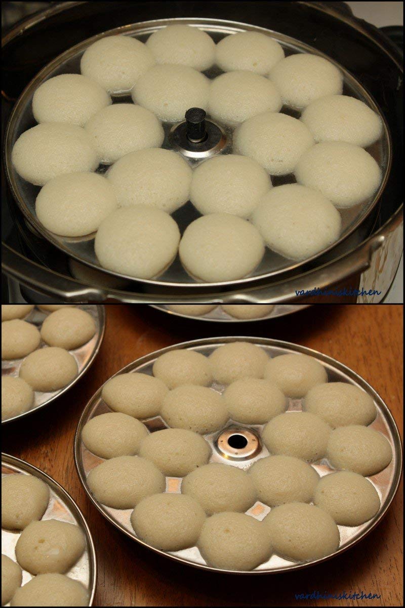 Maxima Stainless Steel Mini Idli Plates (4 Plates | 72 Mini Idlis)