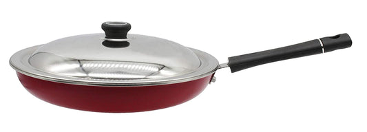 Nonstick Fry Pan with Stainless Steel Lid 24cm
