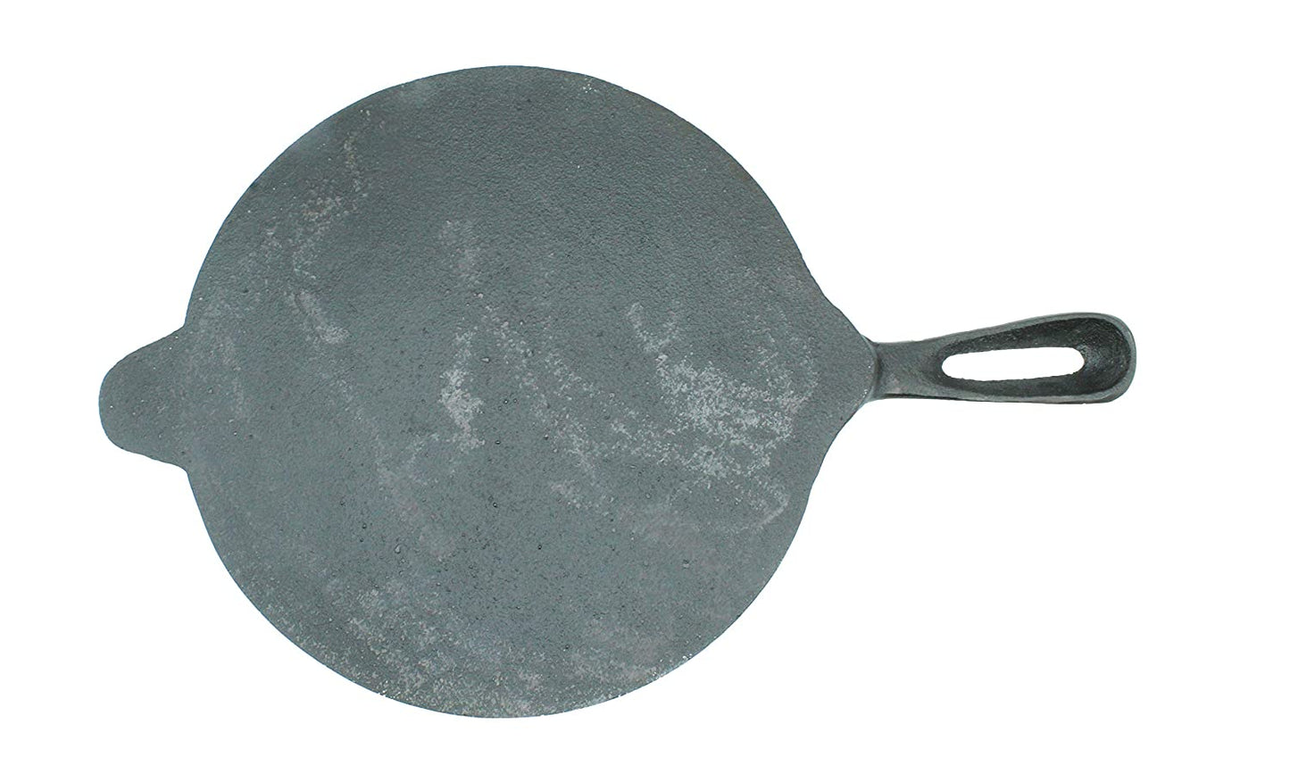 Pre-Seasoned Cast Iron Dosa Tawa 10.25 inch | 26 cm (Induction Compatible)