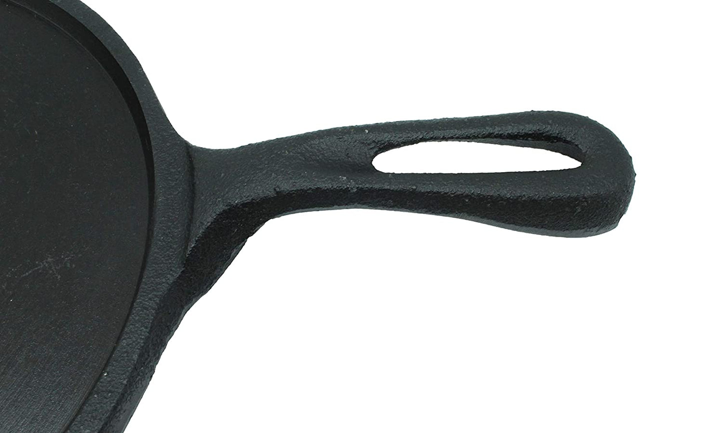 Pre-Seasoned Cast Iron Dosa Tawa 10.25 inch | 26 cm (Induction Compatible)
