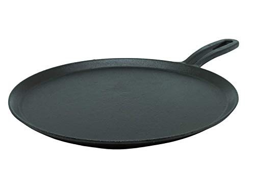 Pre-Seasoned Cast Iron Dosa Tawa 11 inch | 28 cm (Induction Compatible)
