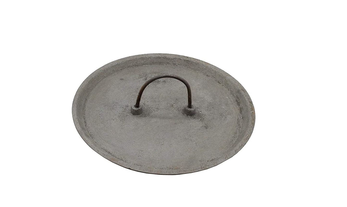 Pre-Seasoned Cast Iron Appam Pan 8 Inch | 20 cm | Depth-4 cm (with Lid) (Induction Compatible)