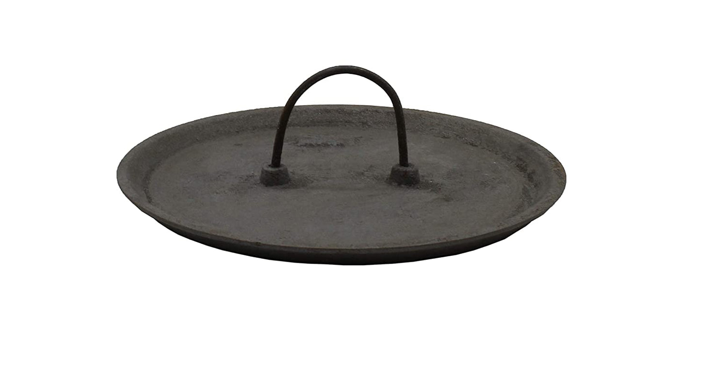 Pre-Seasoned Cast Iron Appam Pan 8 Inch | 20 cm | Depth-4 cm (with Lid) (Induction Compatible)