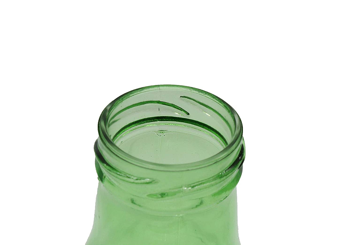 Glass Milk Bottle 300ml | Green-Set of 4 Pcs