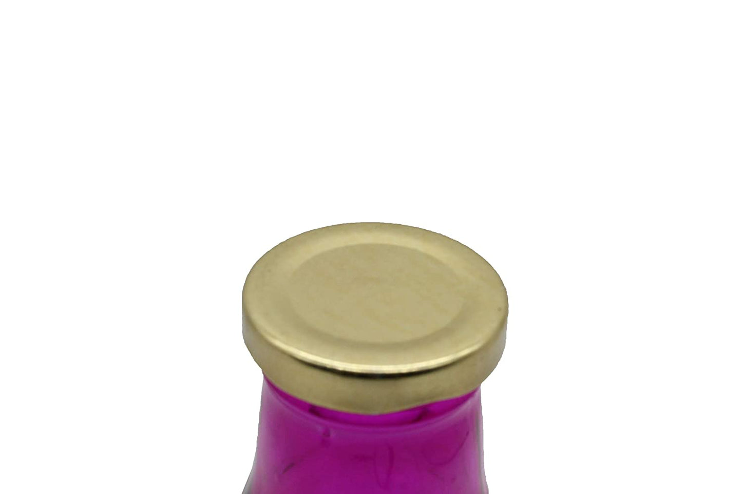 Glass Milk Bottle 300ml | Pink-Set of 4 Pcs