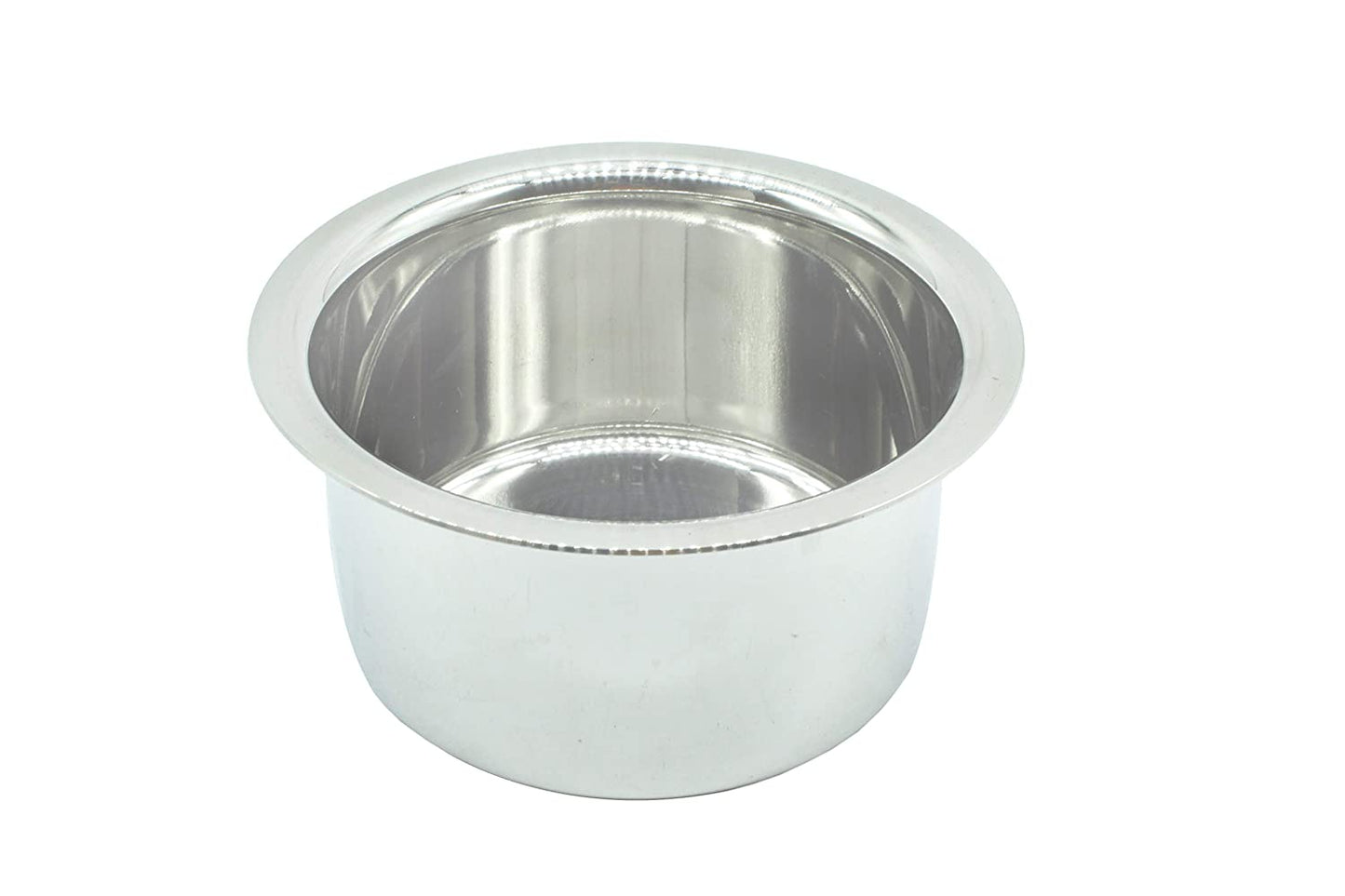 Stainless Steel Milk Pot | Cook and Serve Bowl | Tope Set (11.5cm, 13.5cm, 14.5cm, 16cm, 17.5cm, 19cm) - Set of 6 Pcs
