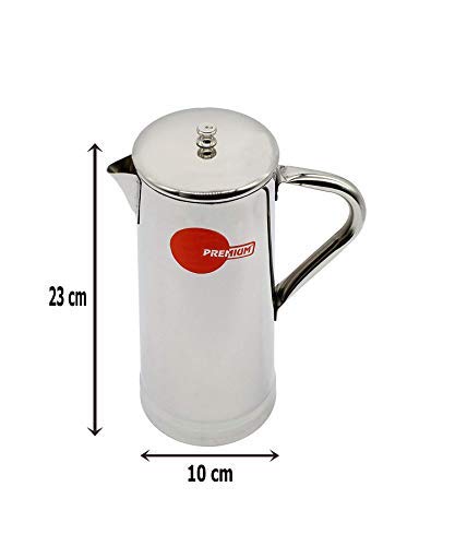 Stainless Steel Water Jug | Pitcher Slim 1300 ml