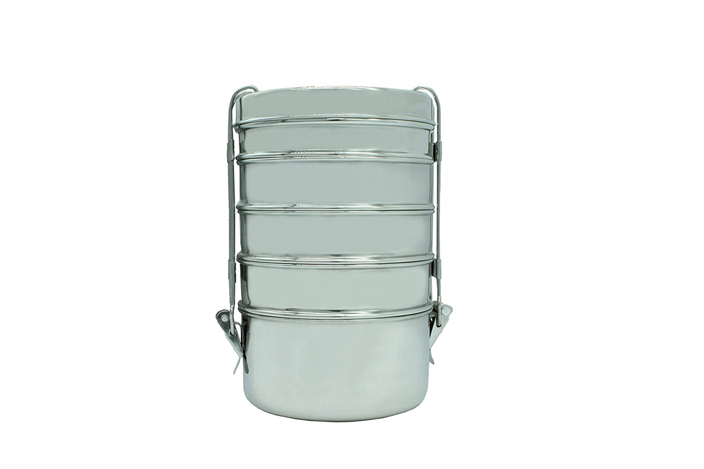 Stainless Steel 5 Tier Lunch Box | Tiffin Carrier (Size:10x5)