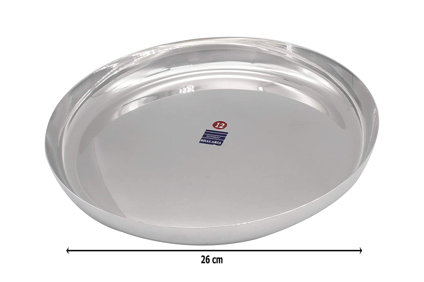 Stainless Steel Apple Thali Set of 4 Pcs- No:12 (26cm)
