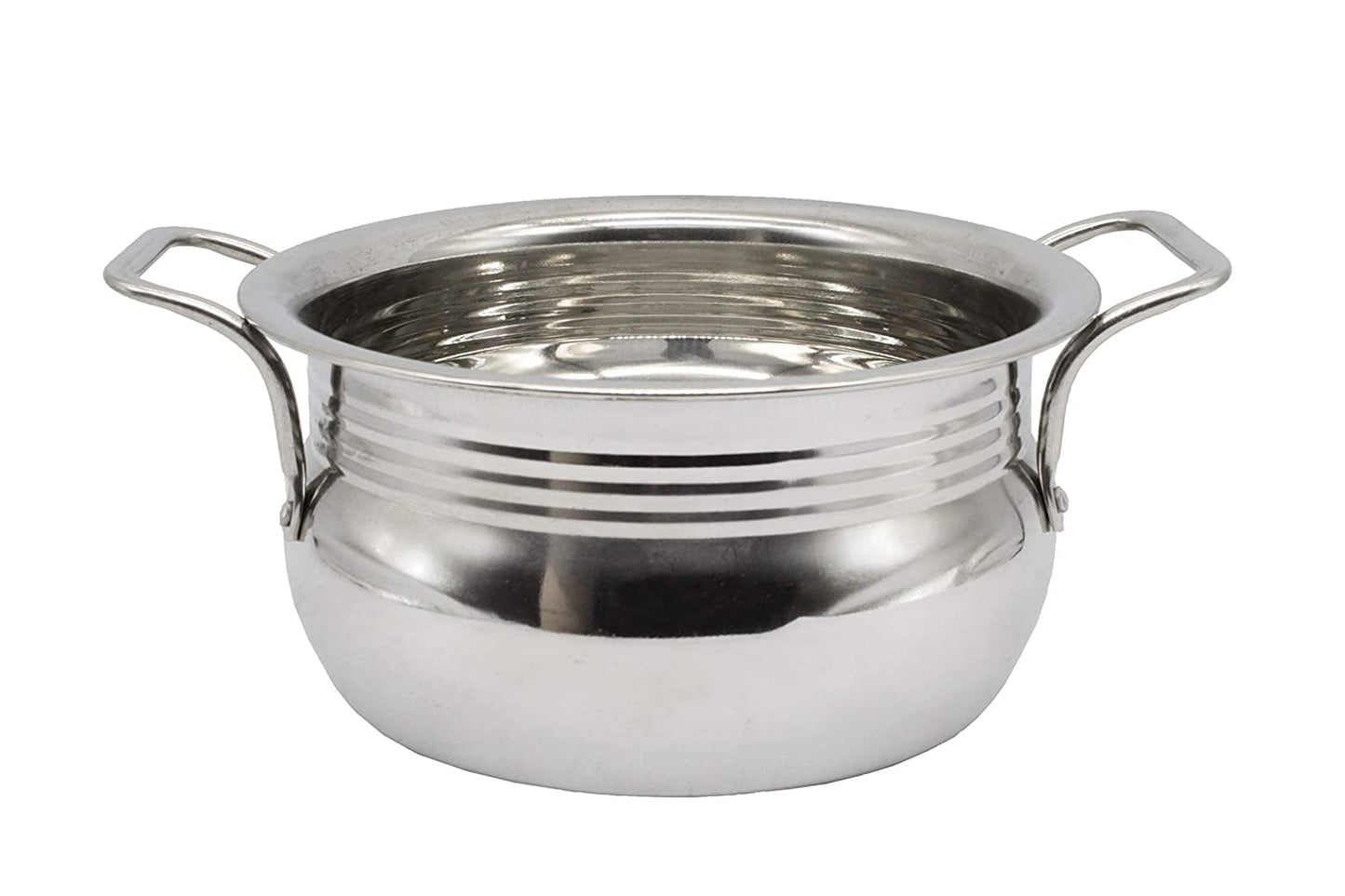 Stainless Steel Cook and Serve Set With Lid (4 Pcs Set) - No: 3