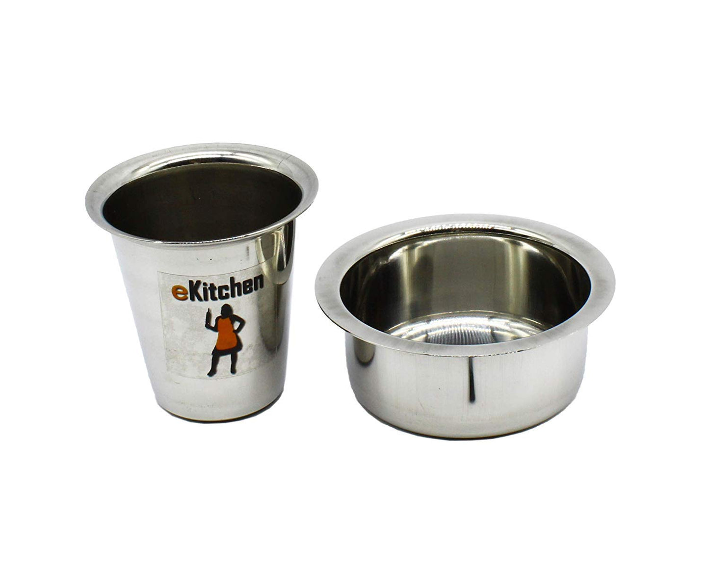 Stainless Steel Dabara South Indian Filter Coffee Set (Set of 4 Pcs)
