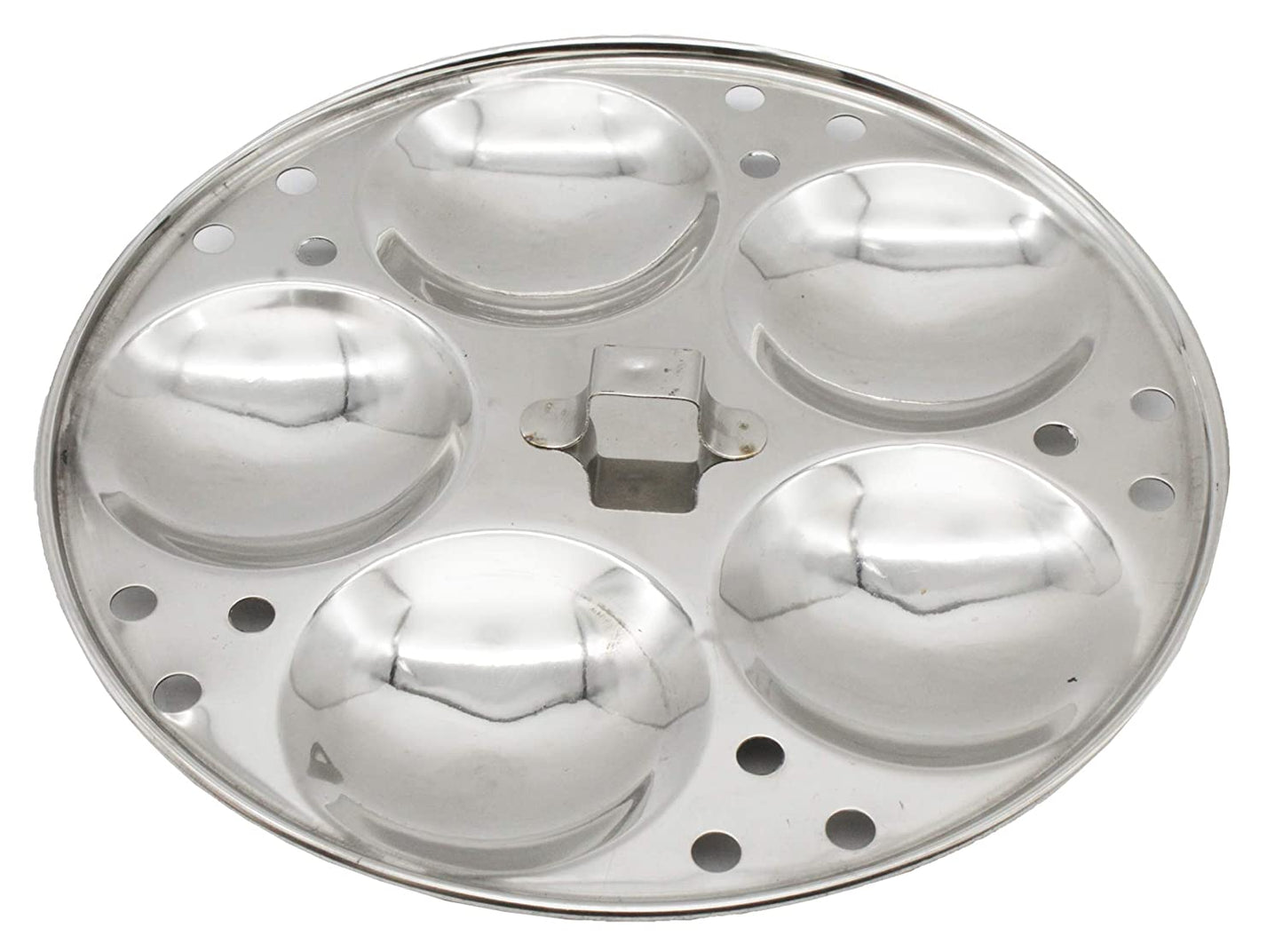 Stainless Steel Idly Panai With 2 Idly Plates (Steams 9 Idlies)