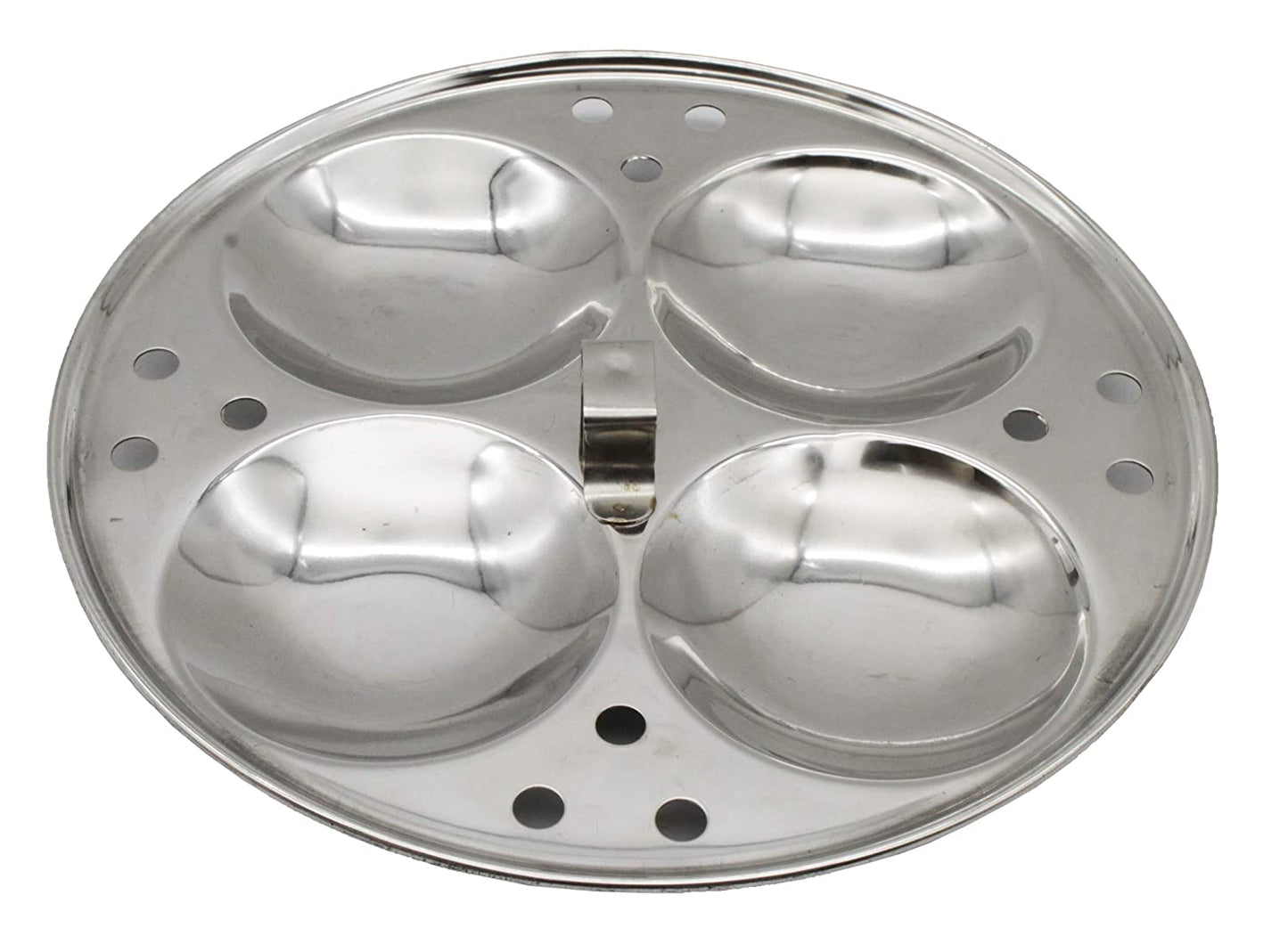 Stainless Steel Idly Panai With 2 Idly Plates (Steams 9 Idlies)