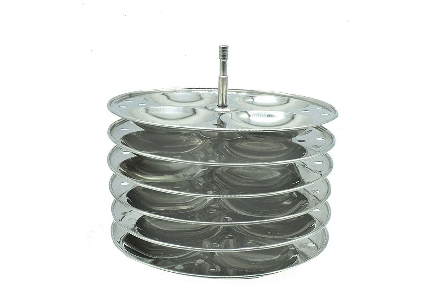 Stainless Steel Idli Maker | Steamer (6 Plates | 24 idlies) (Induction Compatible)