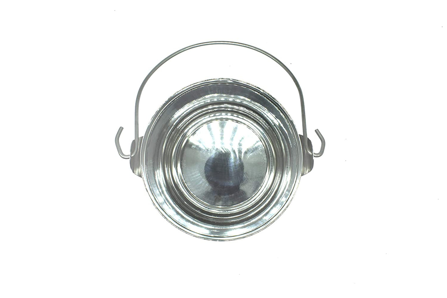 Stainless Steel Royal Milk Pot | Thukku | Container Set Of 2 Pcs (11.5cm & 12.5cm)