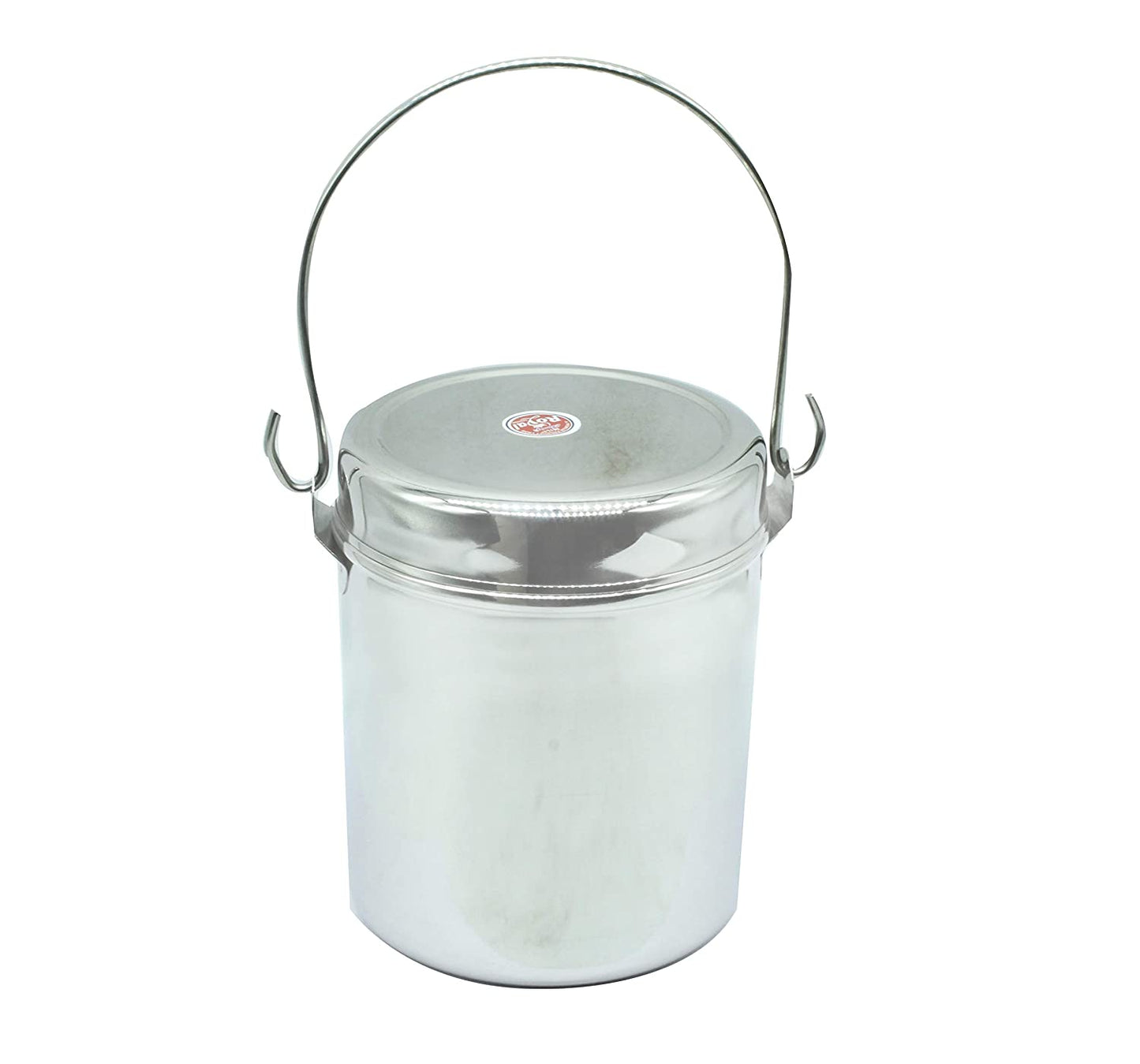 Stainless Steel Royal Milk Pot | Thukku | Container Set Of 2 Pcs (14cm & 15cm)
