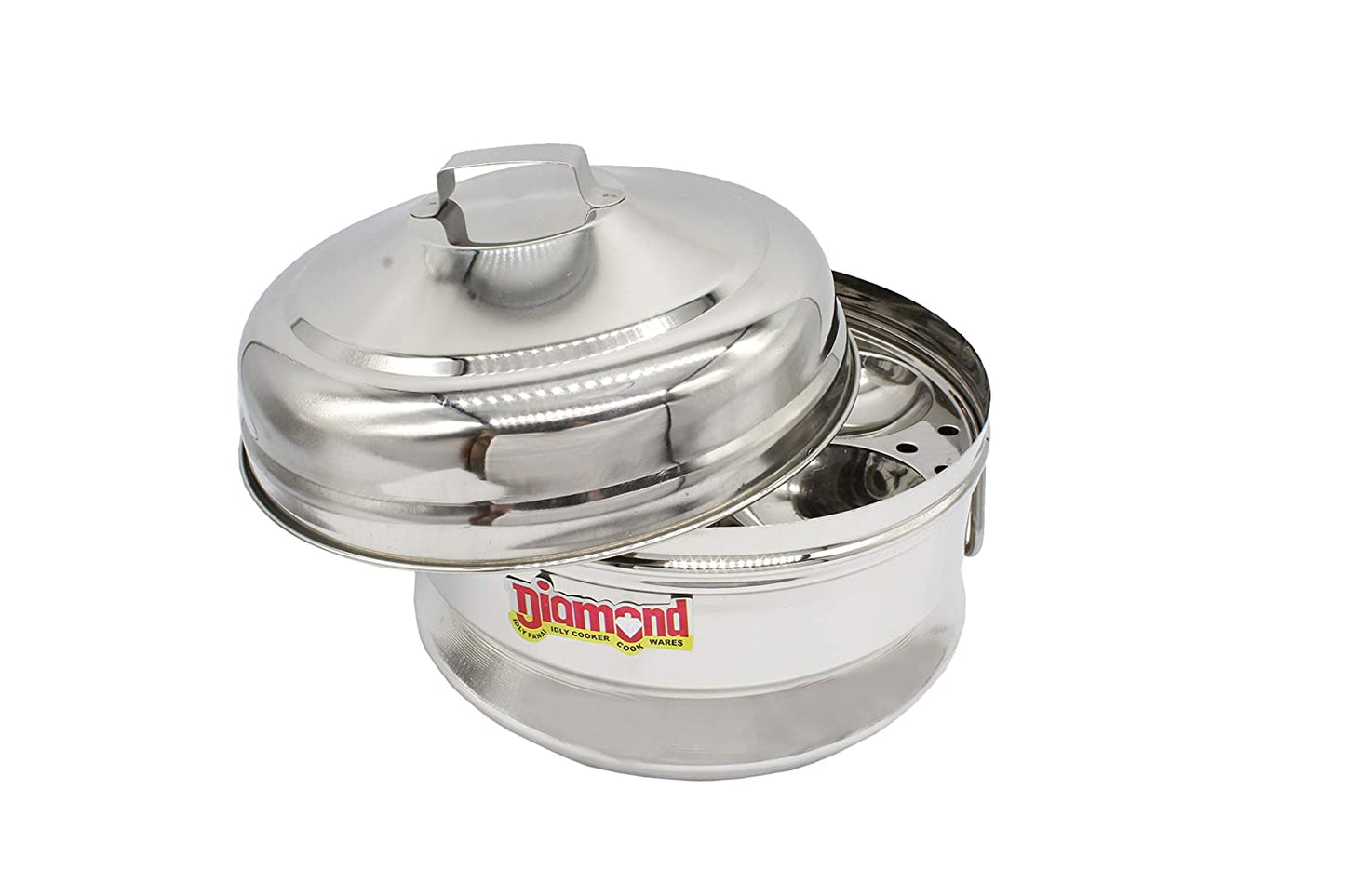 Stainless Steel Idly Panai - Steams 9 idli ( 2 Idly plates)