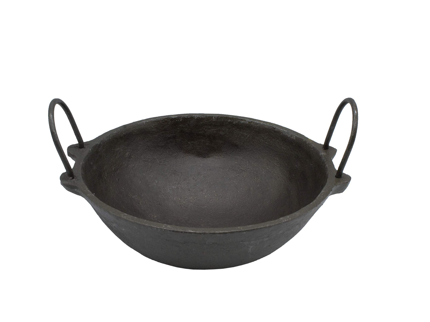 Pre-Seasoned Cast Iron 0.75 Litre Kadhai NO.0 - 7.5 Inch | 18 cm (Induction Compatible)
