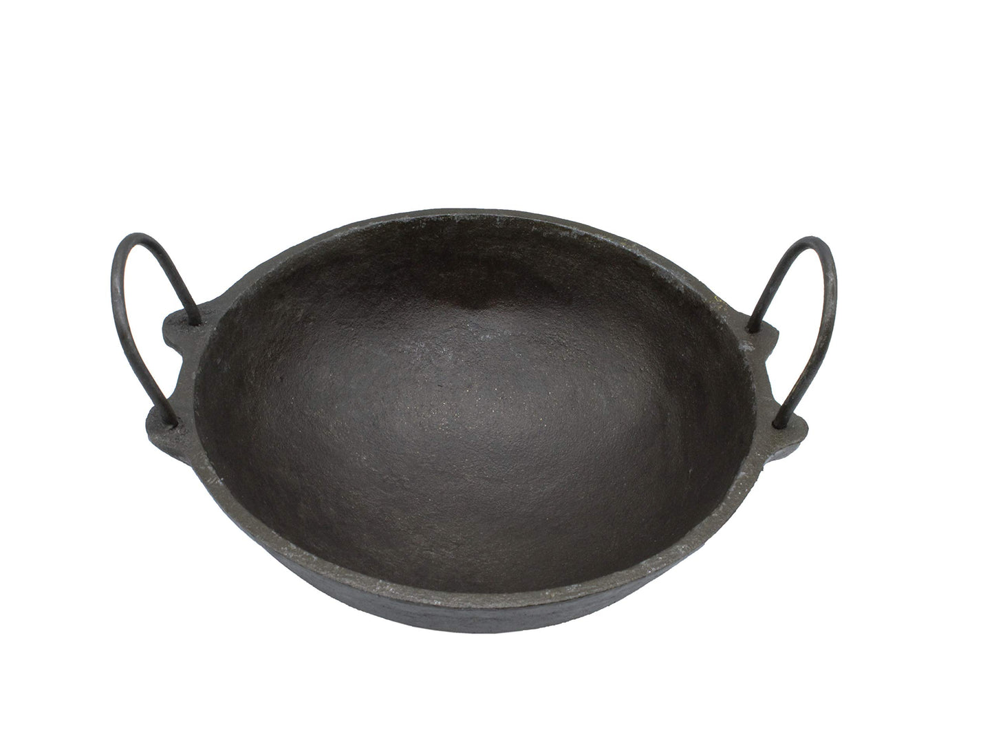 Pre-Seasoned Cast Iron 0.75 Litre Kadhai NO.0 - 7.5 Inch | 18 cm (Induction Compatible)