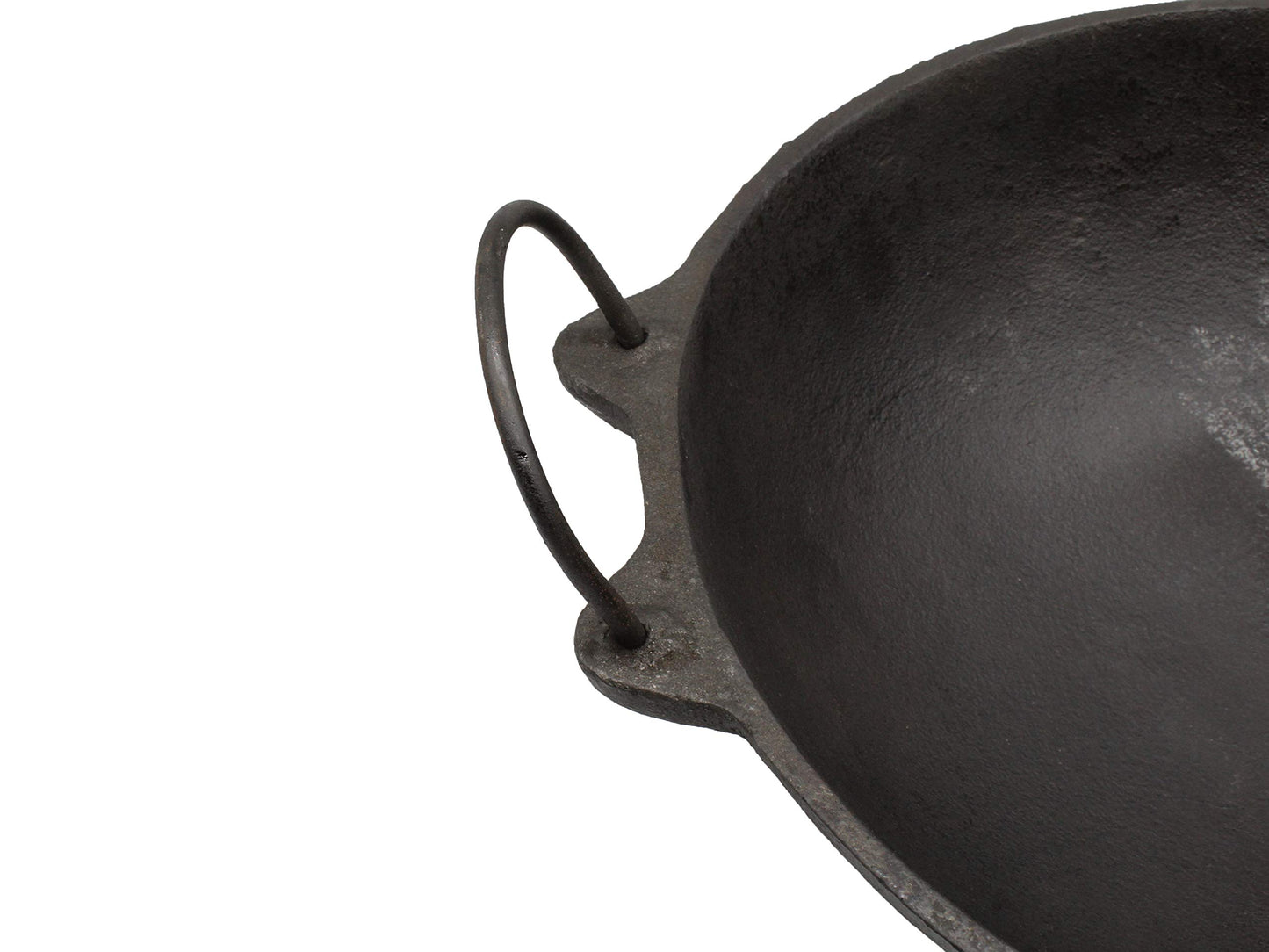 Pre-Seasoned Cast Iron 0.75 Litre Kadhai NO.0 - 7.5 Inch | 18 cm (Induction Compatible)