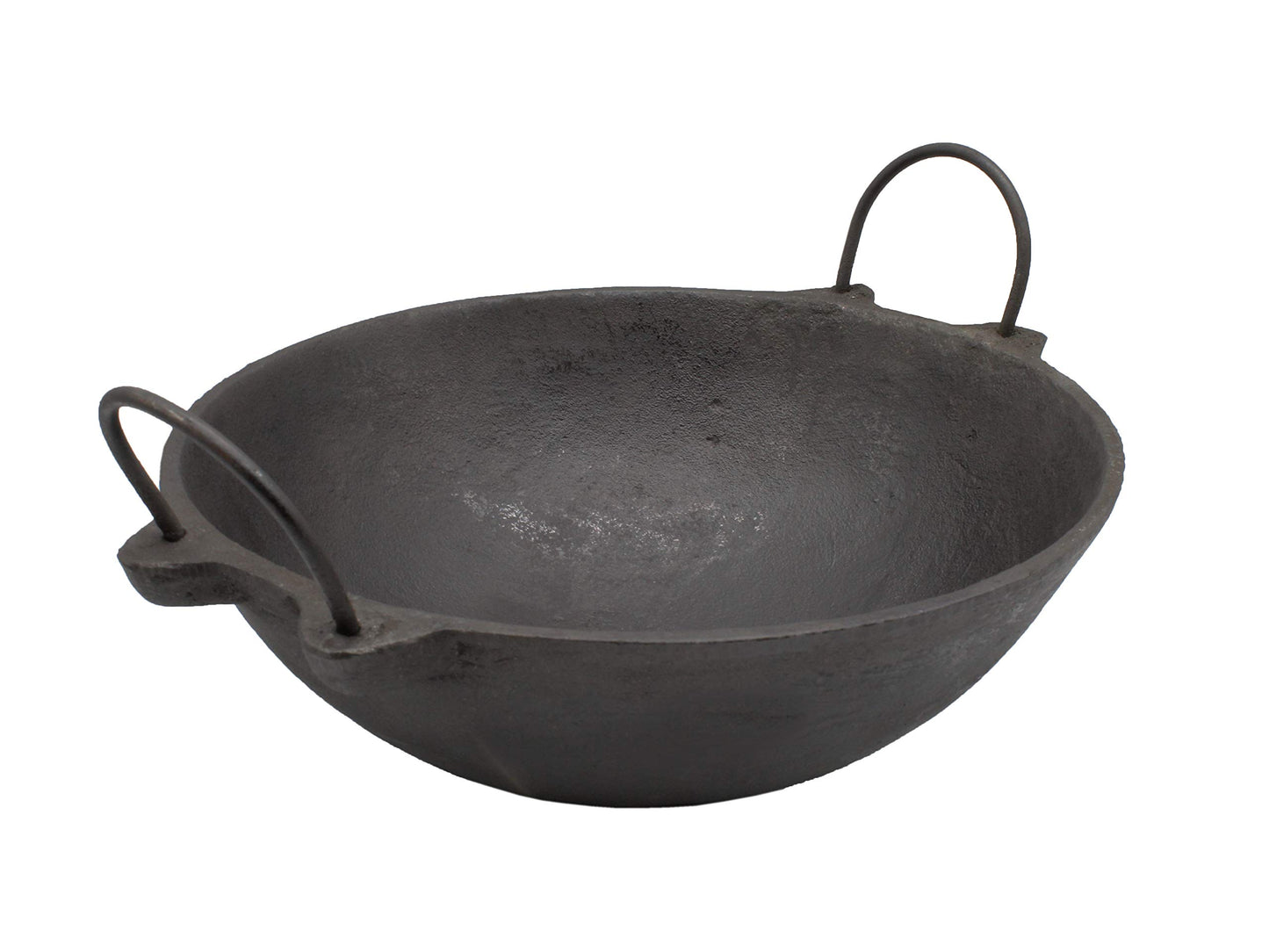 Pre-Seasoned Cast Iron 3.5 Litres Kadhai NO.4 | 11.5 Inch | 29 cm (Induction Compatible)
