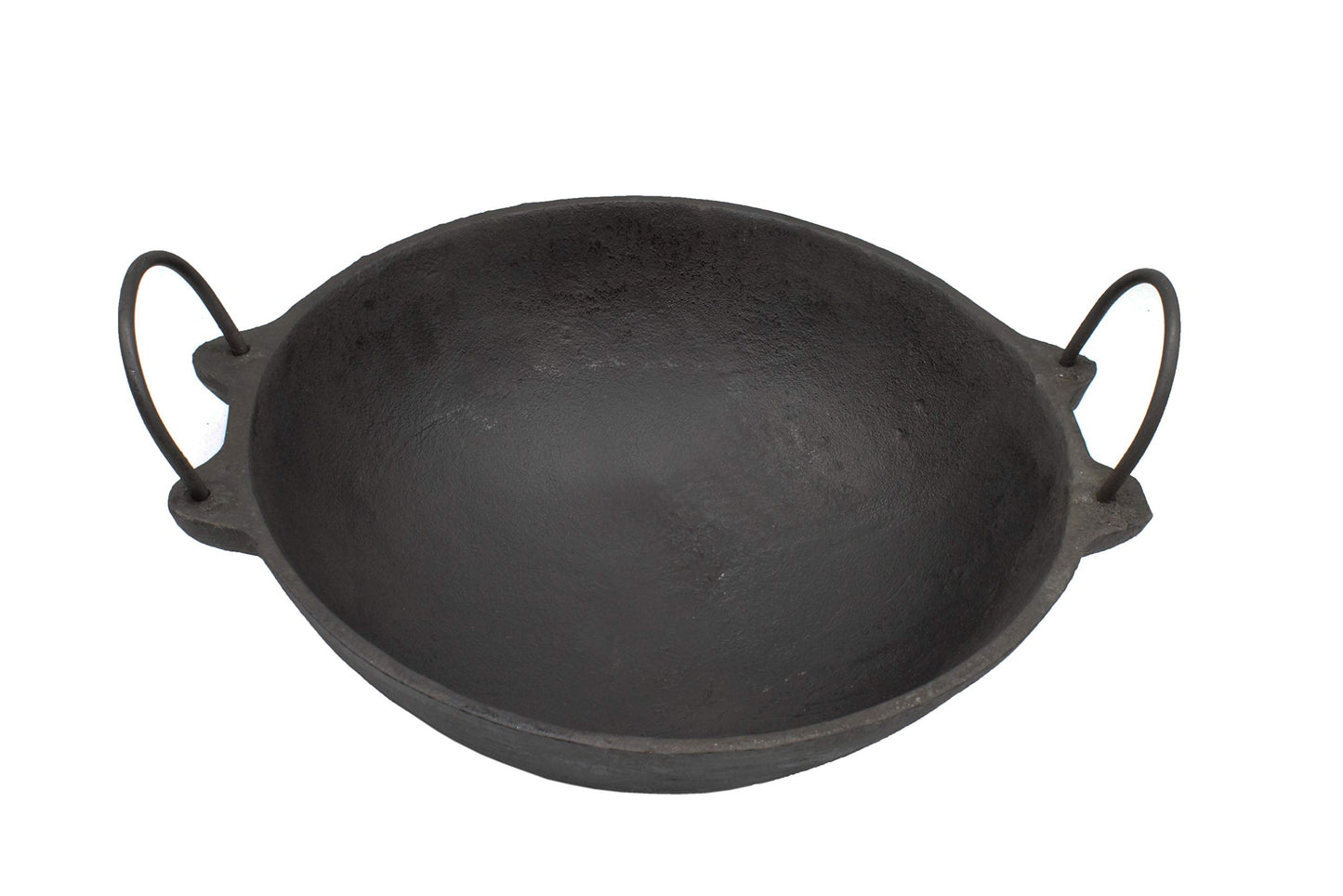 Pre-Seasoned Cast Iron 3.5 Litres Kadhai NO.4 | 11.5 Inch | 29 cm (Induction Compatible)