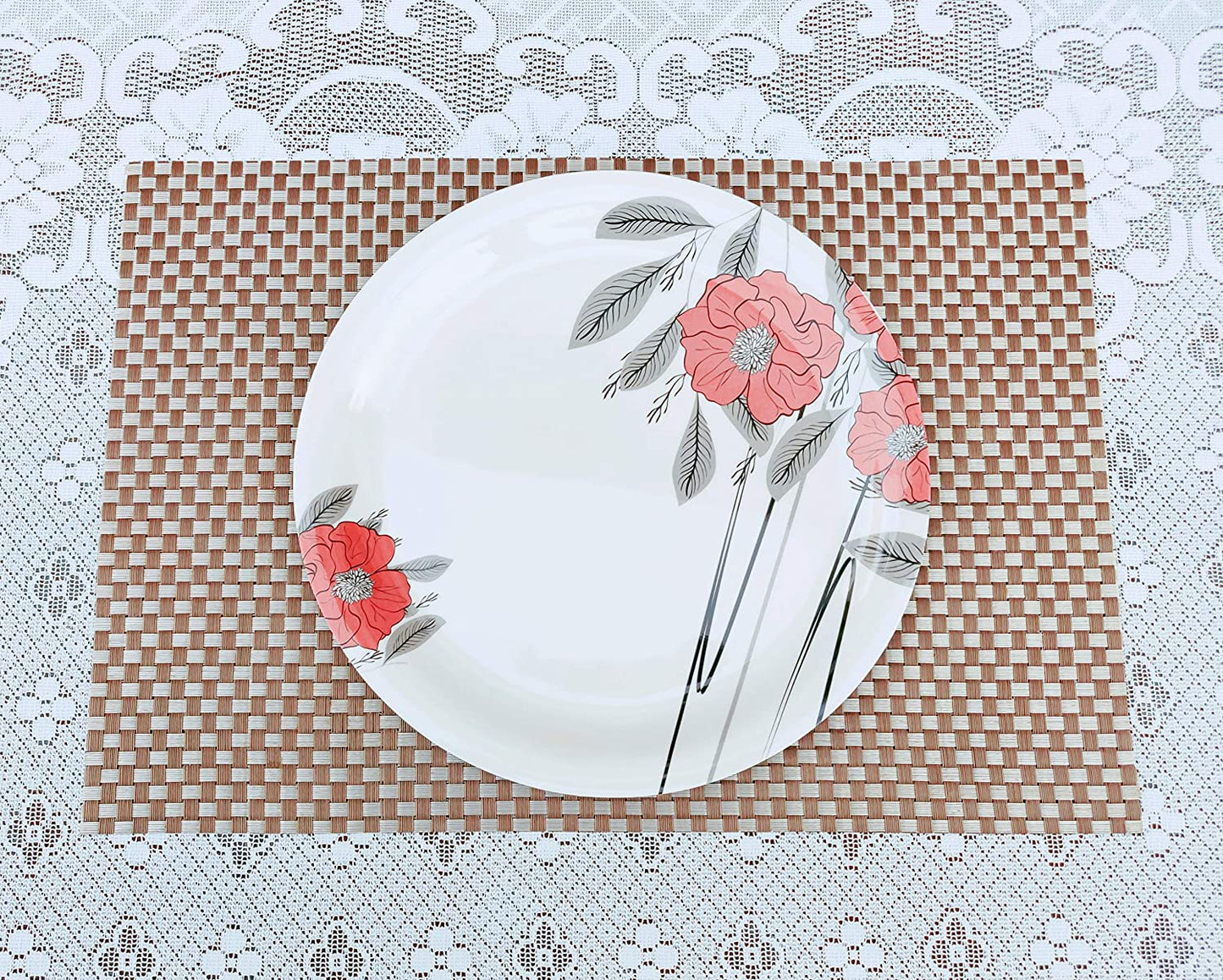 Melamine Pack of 6 Pcs Full Size 11 Inch Plates No.8