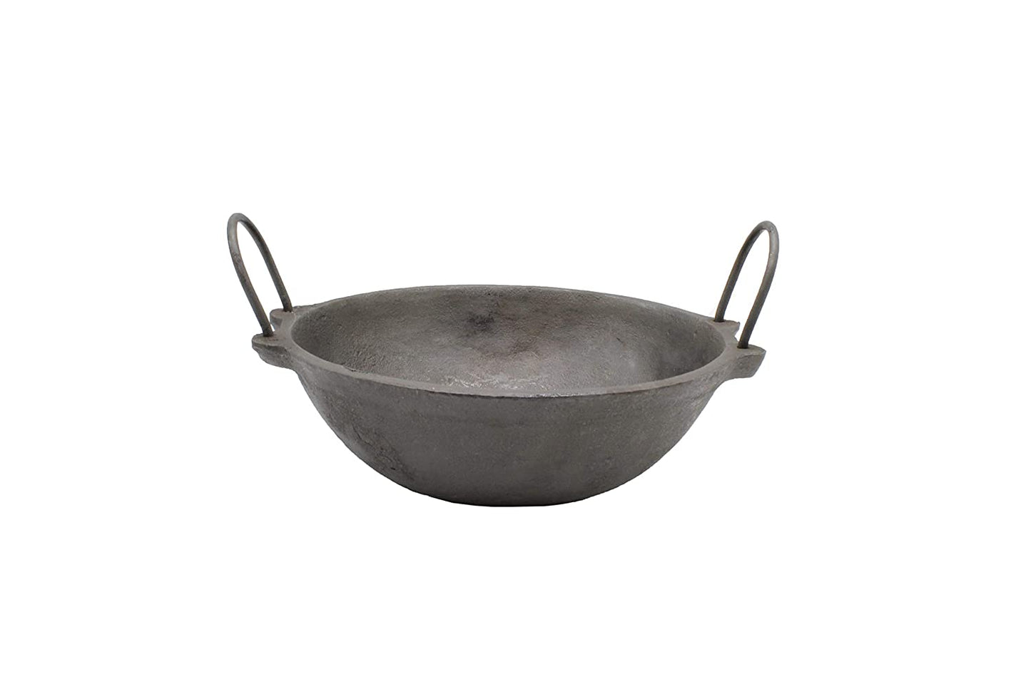 Cast Iron Pre-Seasoned Flat Tawa 11" & Pre-Seasoned Cast Iron Kadai 8"(Combo Set of 2)-Induction Compatible