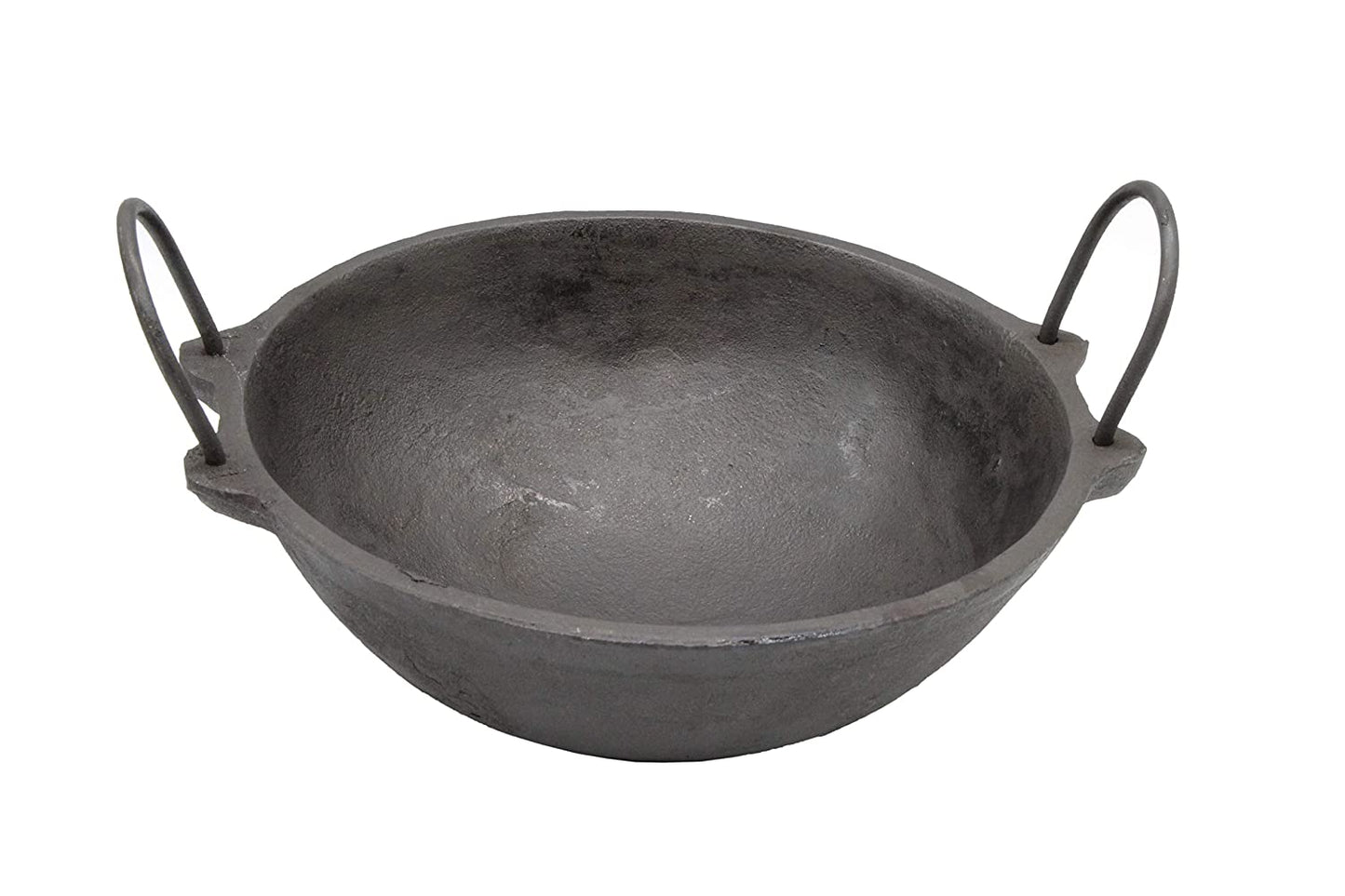 Cast Iron Pre-Seasoned Flat Tawa 11" & Pre-Seasoned Cast Iron Kadai 8"(Combo Set of 2)-Induction Compatible