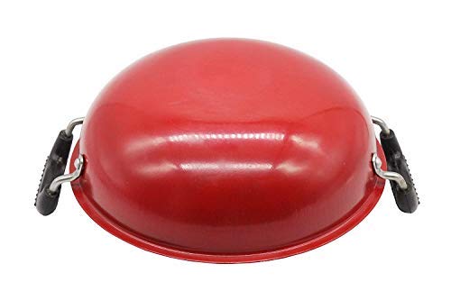 Fe+ Pre-Seasoned Iron Deep Kadhai with Lid 21.5cm