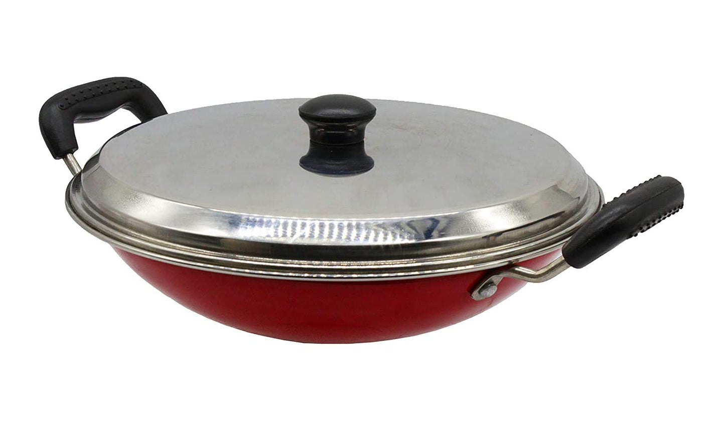 Fe+ Pre-Seasoned Mild Carbon Steel | Iron Appam Pan | Appachetty 21cm