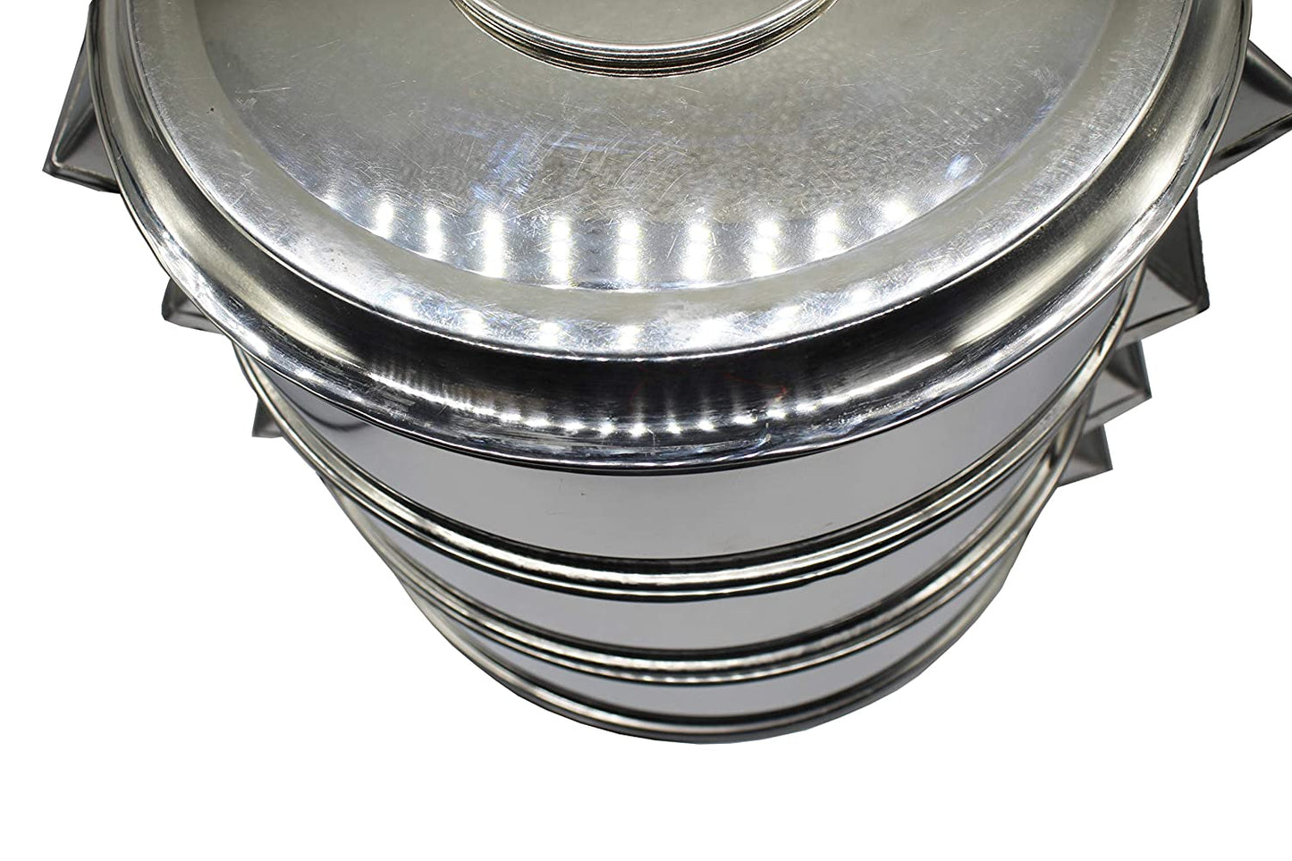 Stainless Steel Momos Steamer 10 inches No-10-22G (4 Tiered) Jumbo